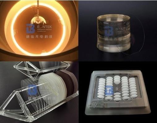 LiNbO3 Crystal Piezoelectric Wafer 3 polegadas onda acústica de superfície de 4 polegadas