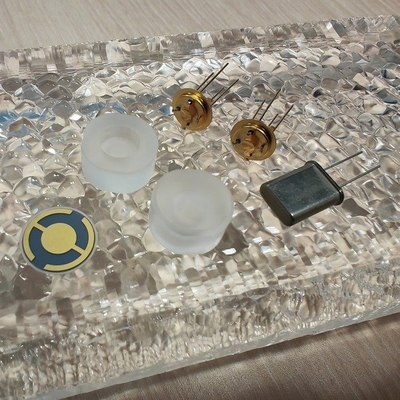 Endcap revestiu em placas de quartzo para a espessura corta o sensor da pressão do modo