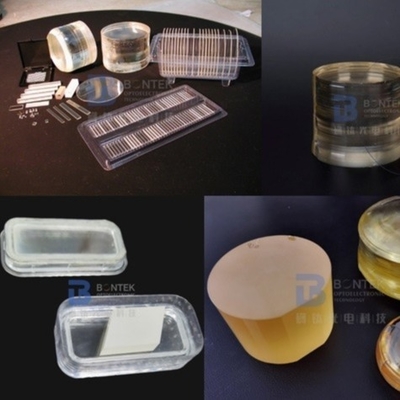 Substrato de Wafer Piezoelétrico LiNbO3 128Y Corte com Orientação Entalhe Plano