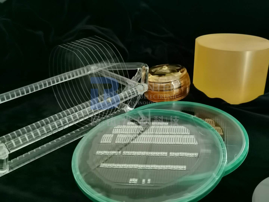 Bolacha Piezoelétrica de Niobato de Lítio para Fabricação de Transdutores Interdigitais SAW