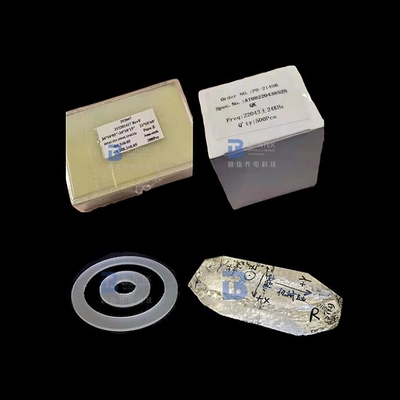 Plano Alpha Quartz Crystal Blanks Handed para osciladores do controle de tempo