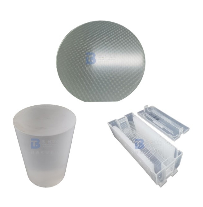 Wafers de quartzo fundido JGS1 de 8 polegadas e 12 polegadas para lasers ópticos e semicondutores