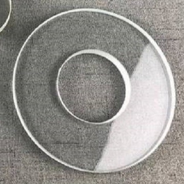 Y / X-corte Ring Shape Synthetic Quartz Crystal para a pressão que detecta a tesoura da espessura