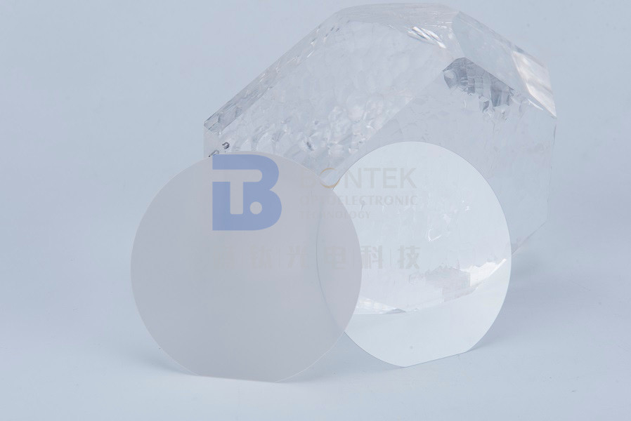 80um único Crystal Quartz Wafer à direita Ultra-fino 35.15°Y-Cut Alpha Quartz